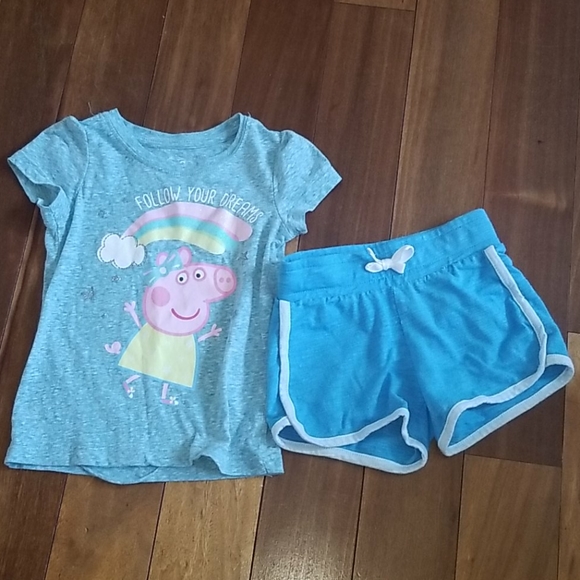 Peppa Pig T-shirt & cat and jack shorts - Picture 2 of 7